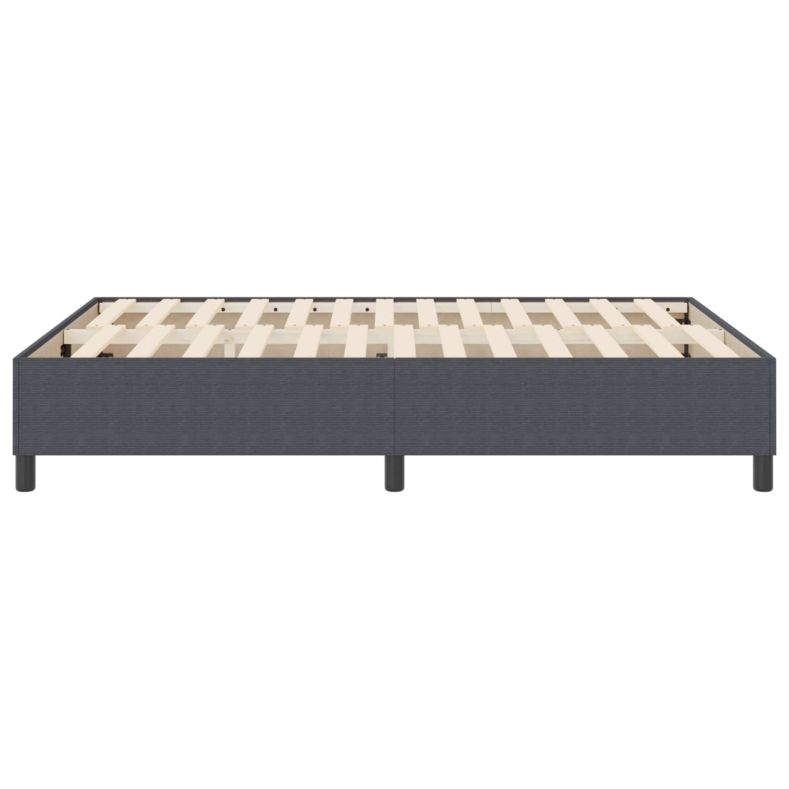 Plattformbettgestell Dunkelgrau 140 x 200 cm Cordstoff