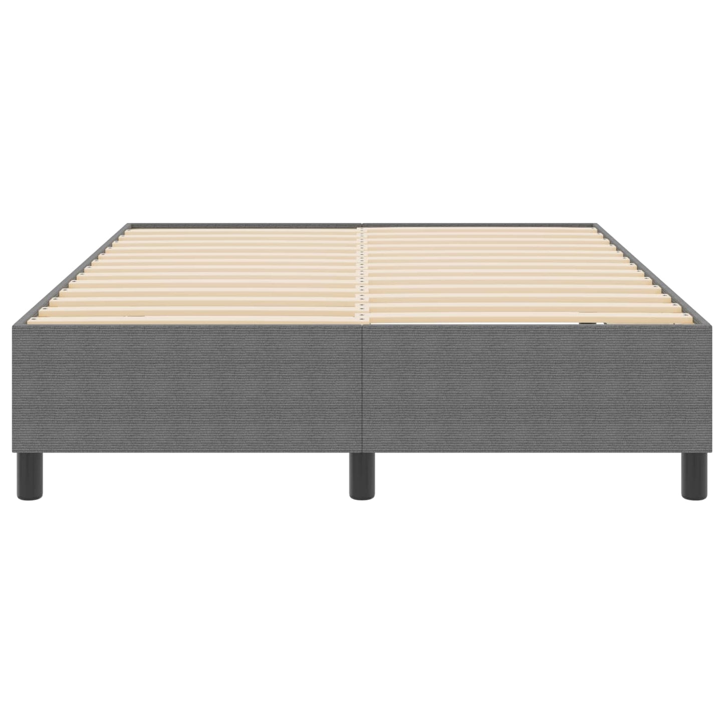 Plattformbettgestell Hellgrau 160 x 200 cm Cordstoff