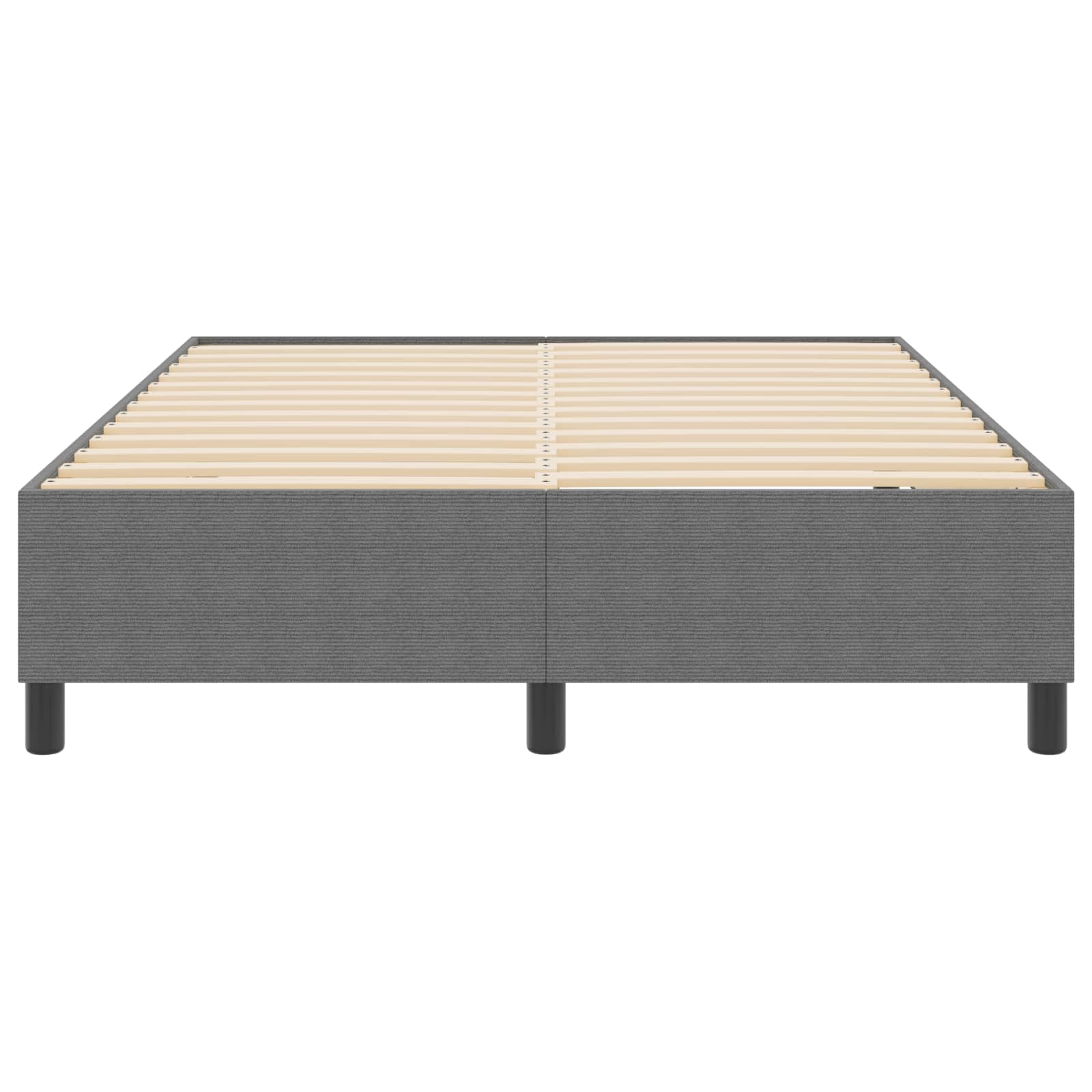 Plattformbettgestell Hellgrau 160 x 200 cm Cordstoff
