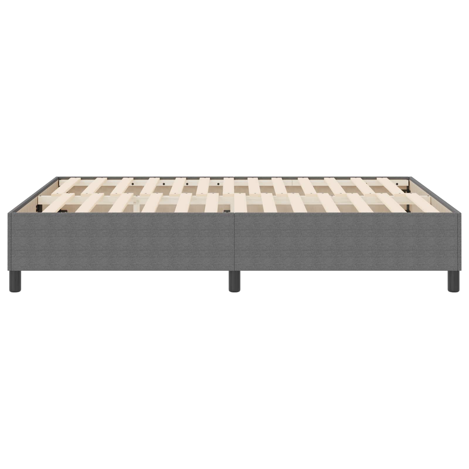 Plattformbettgestell Hellgrau 160 x 200 cm Cordstoff