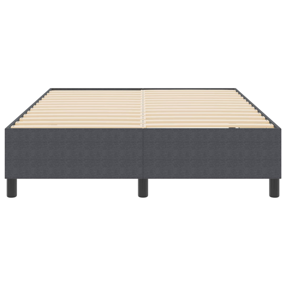 Plattformbettgestell Dunkelgrau 160 x 200 cm Cordstoff