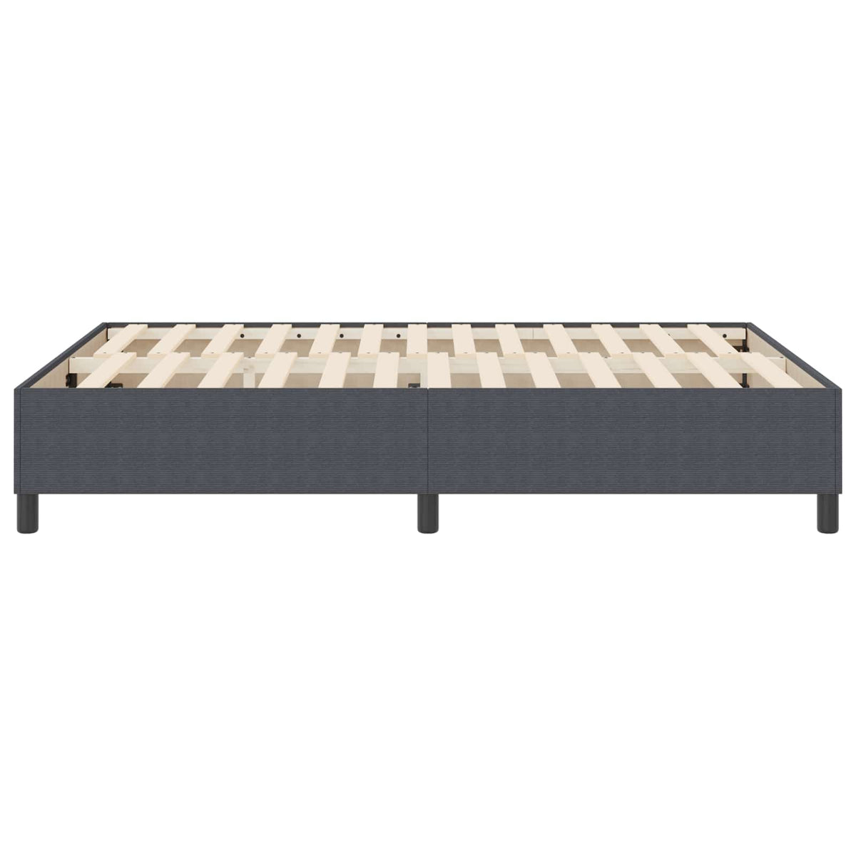 Plattformbettgestell Dunkelgrau 160 x 200 cm Cordstoff