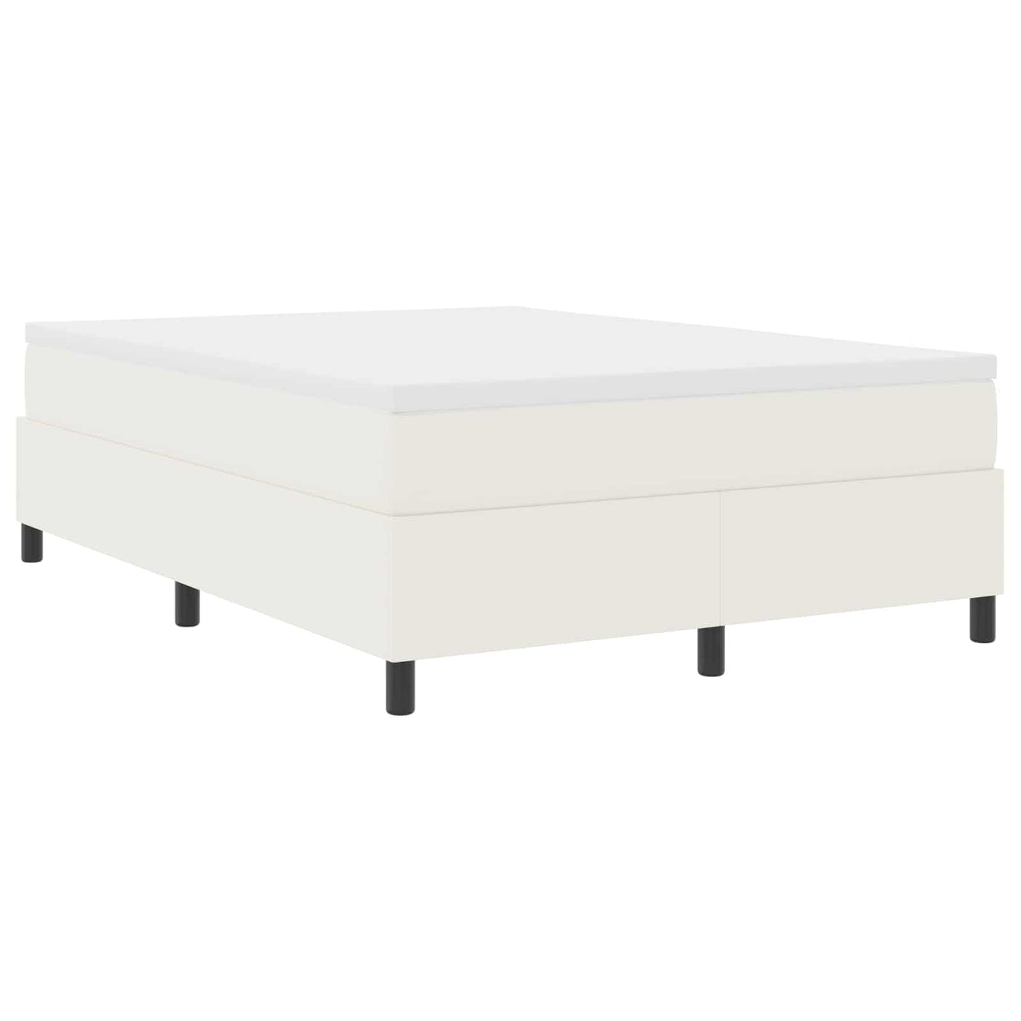 Plattformbettgestell Creme 160 x 200 cm Cordstoff