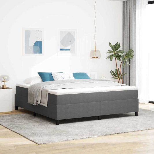 Boxspringbett Hellgrau 180 x 200 cm Cordstoff