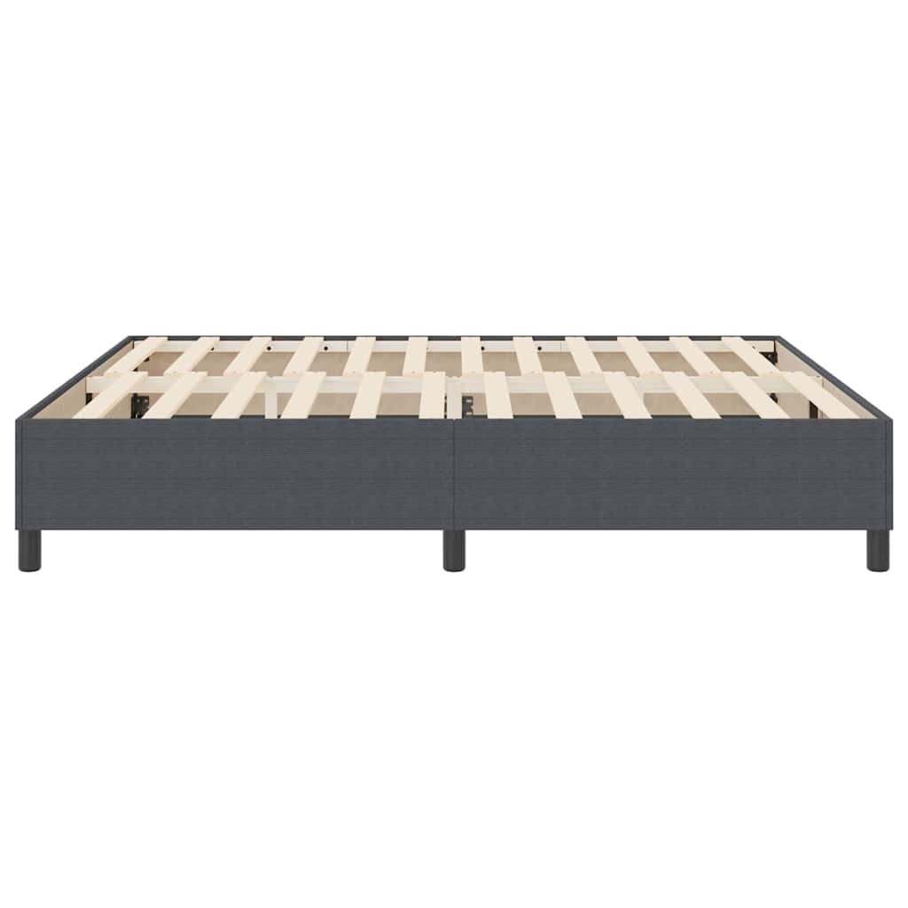 Boxspringbett Dunkelgrau 180 x 200 cm Cordstoff
