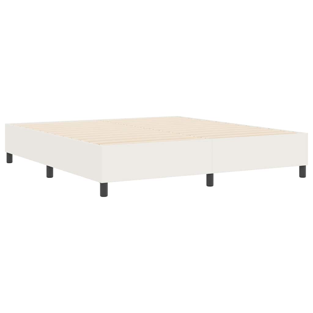 Boxspringbett Creme 180 x 200 cm Cordstoff