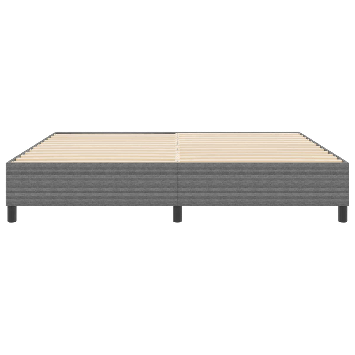 Plattformbettgestell Hellgrau 200 x 200 cm Cordstoff
