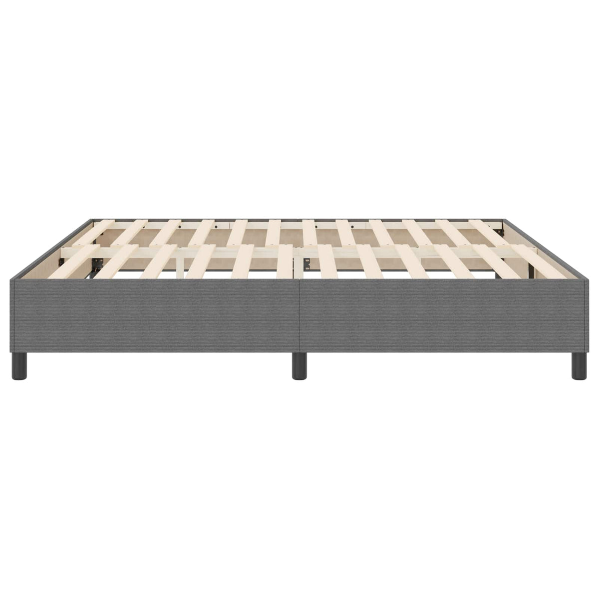 Plattformbettgestell Hellgrau 200 x 200 cm Cordstoff
