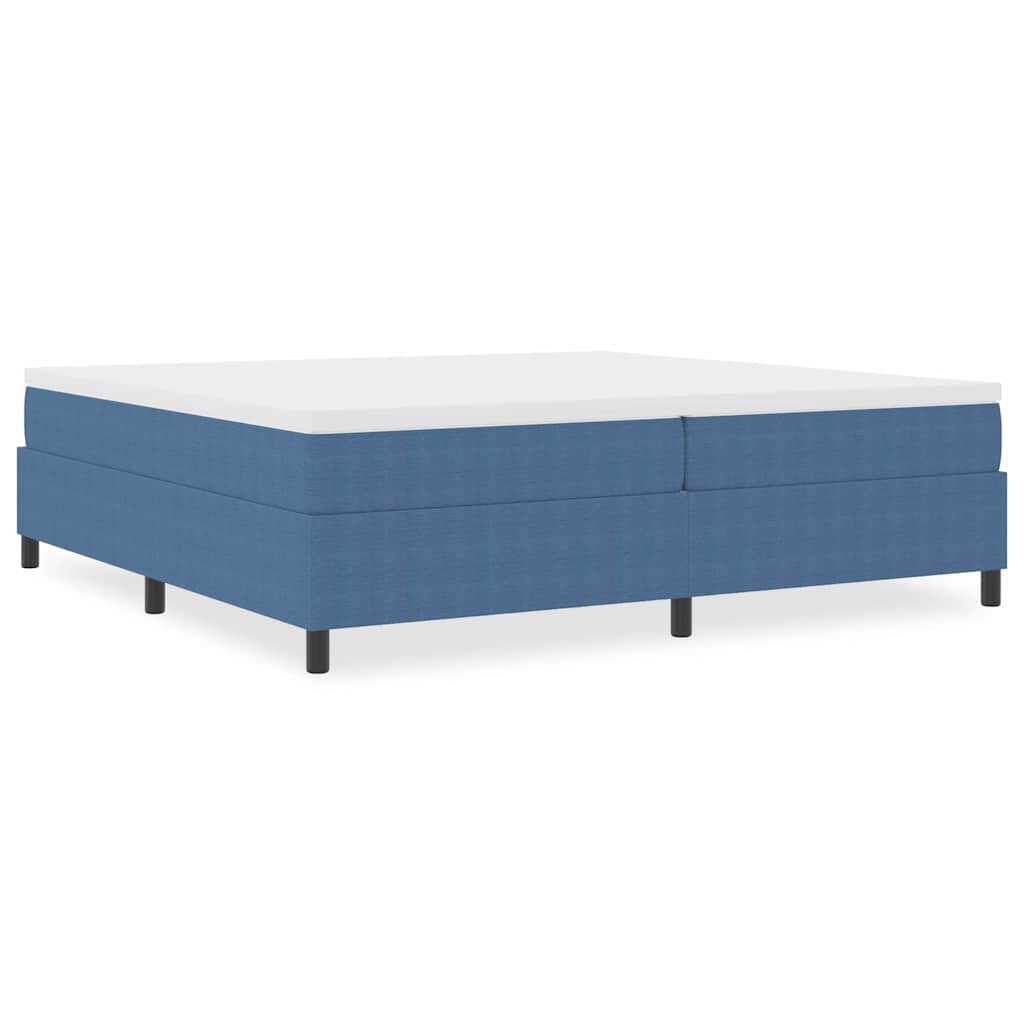 Boxspringbett Blau 200 x 200 cm Cordstoff
