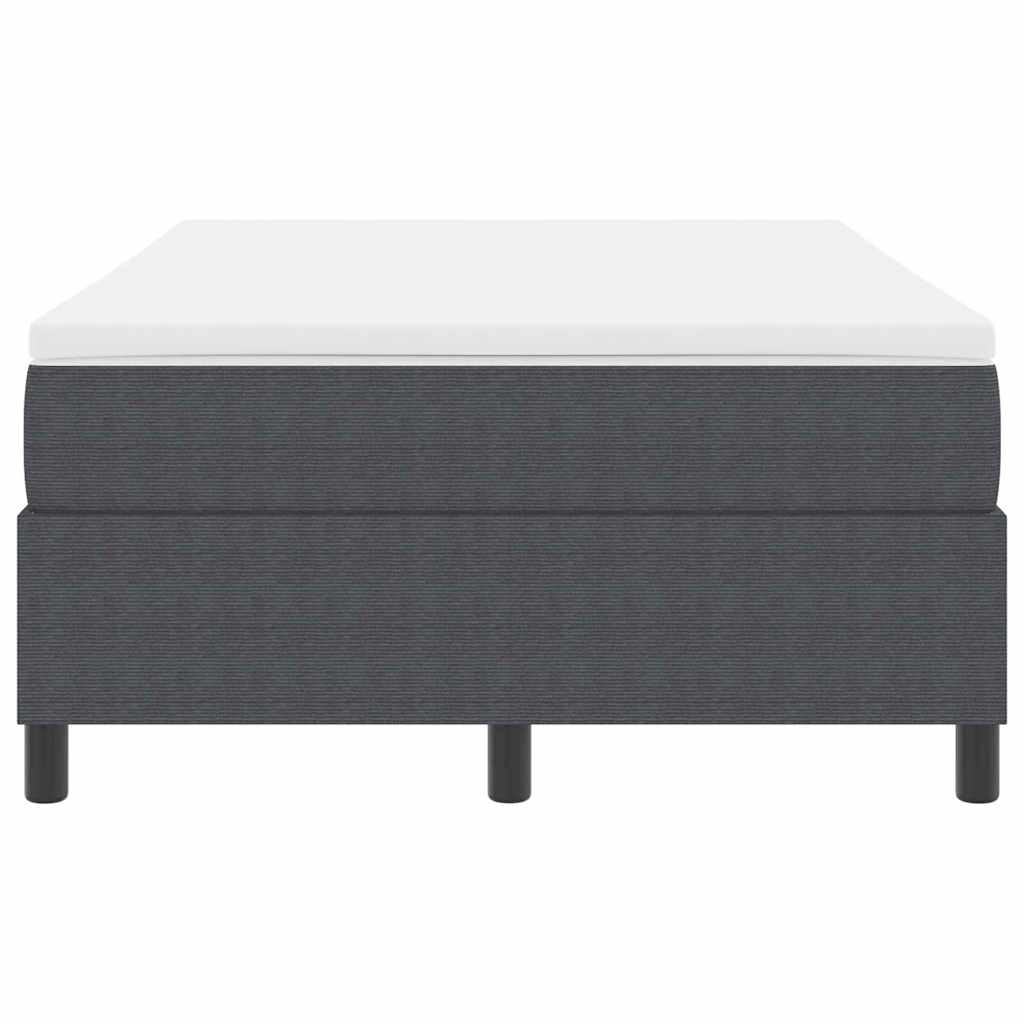 Boxspringbett Dunkelgrau 203 x 120 x 60 cm Cordstoff