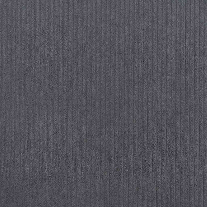 Boxspringbett Dunkelgrau und Weiß 140 x 200 cm Cordstoff