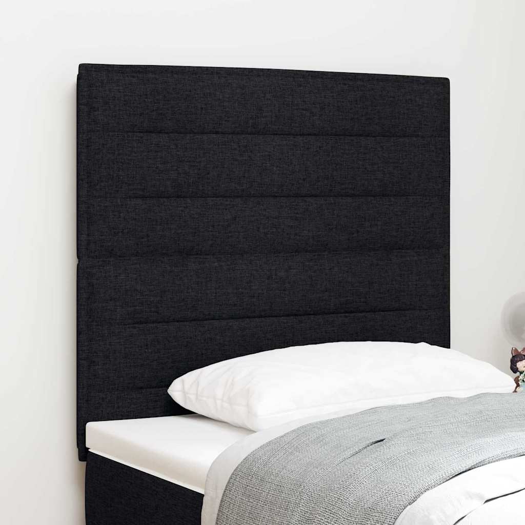 Kopfteil Schwarz 80 cm Stoff