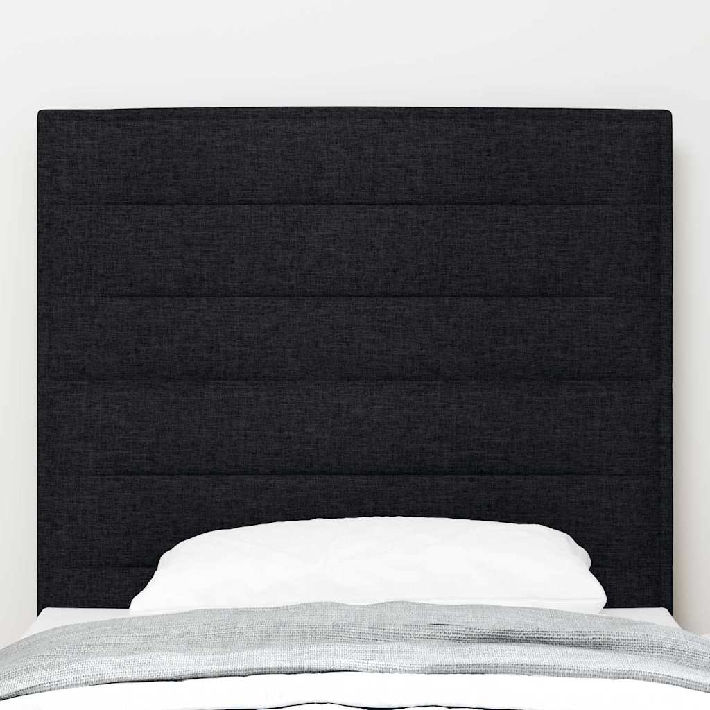 Kopfteil Schwarz 80 cm Stoff