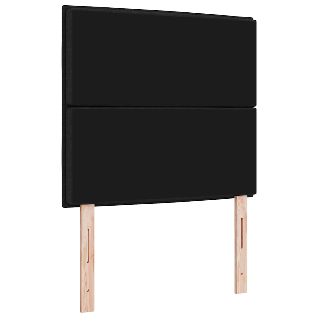 Kopfteil Schwarz 80 cm Stoff