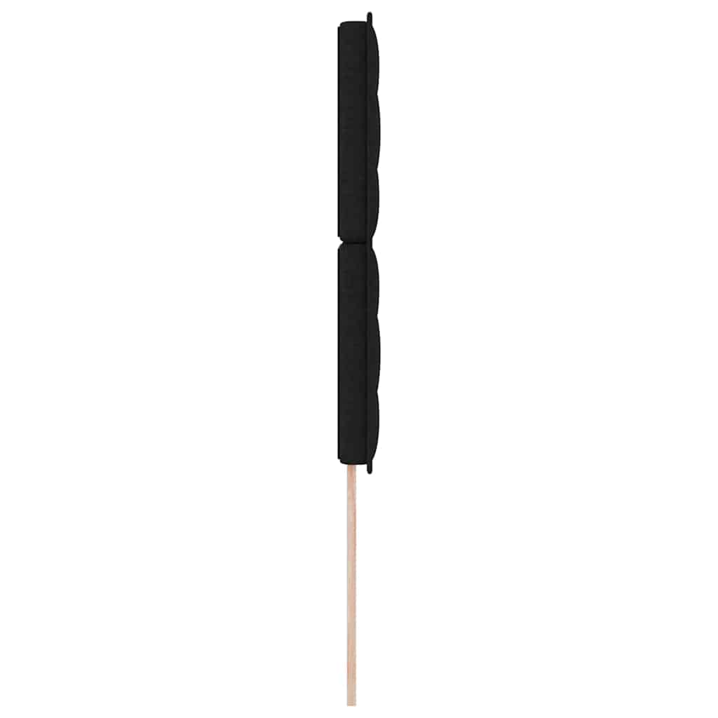 Kopfteil Schwarz 80 cm Stoff
