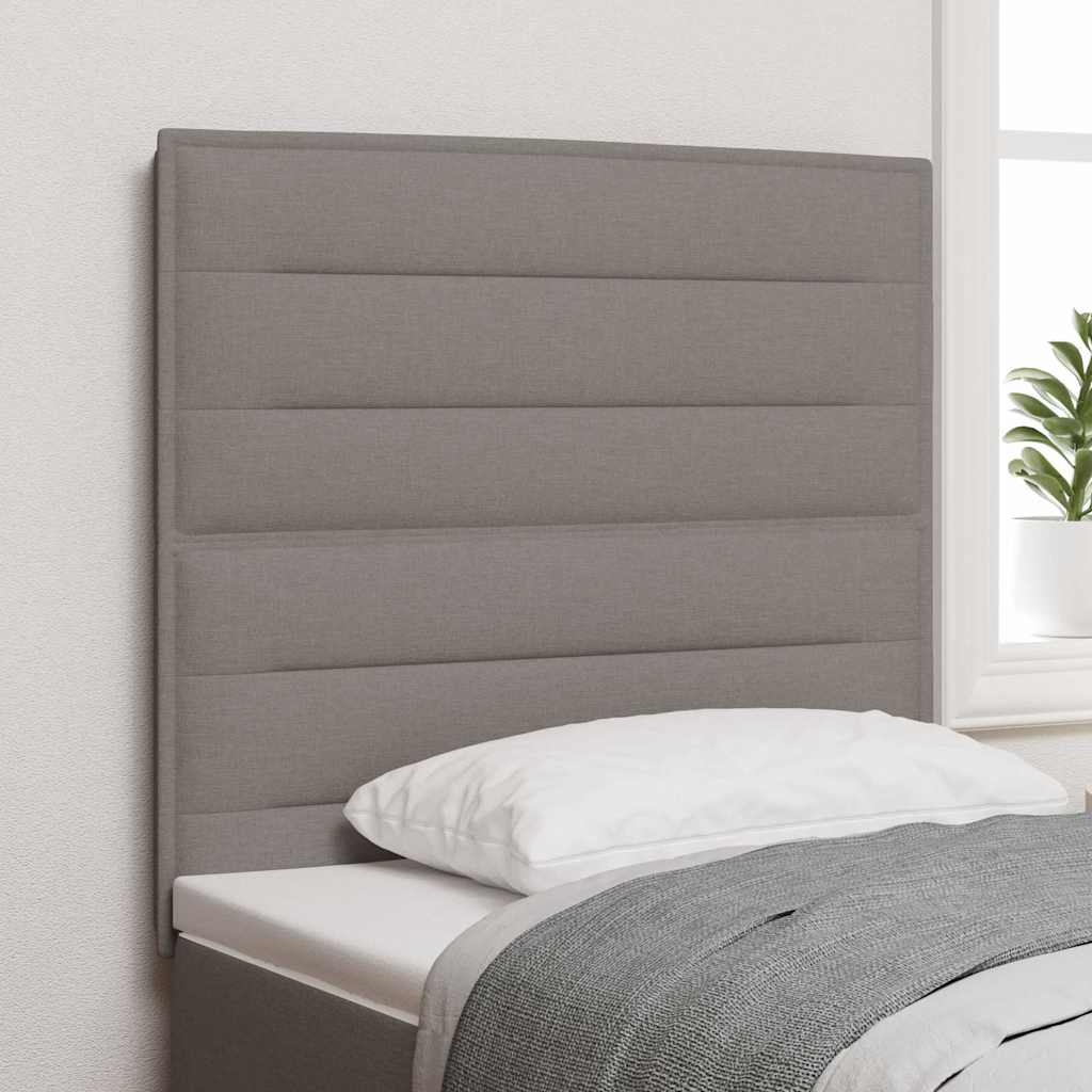 Kopfteil Taupe Stoff