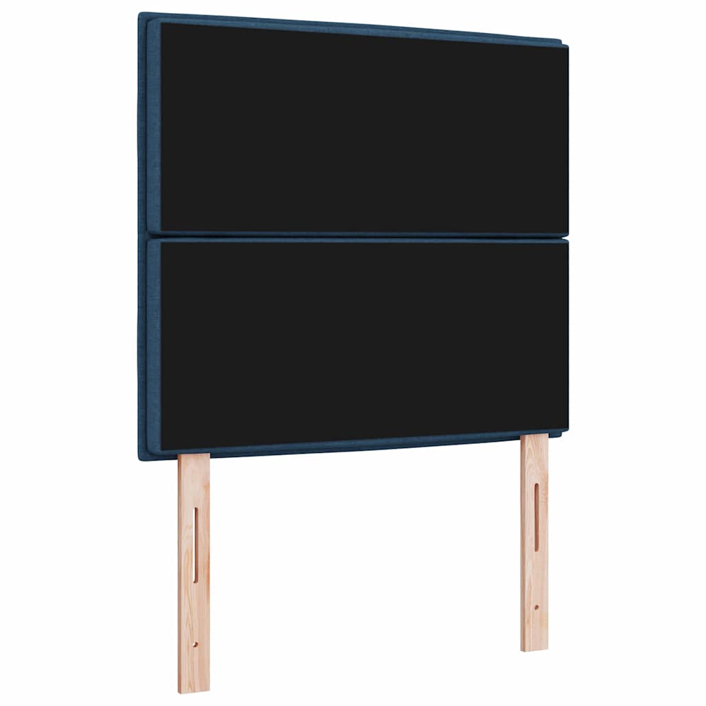 Kopfteil Blau Stoff