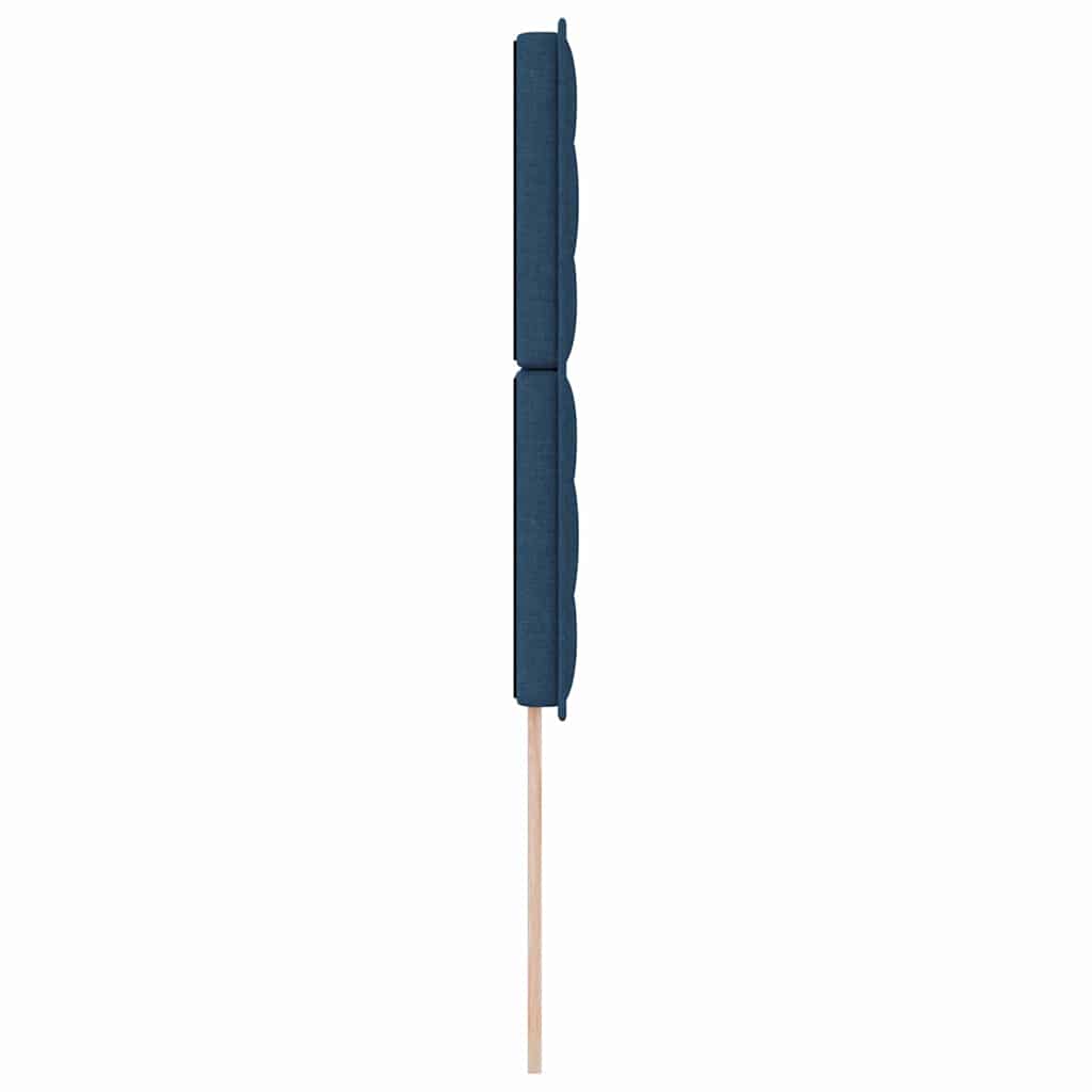 Kopfteil Blau Stoff
