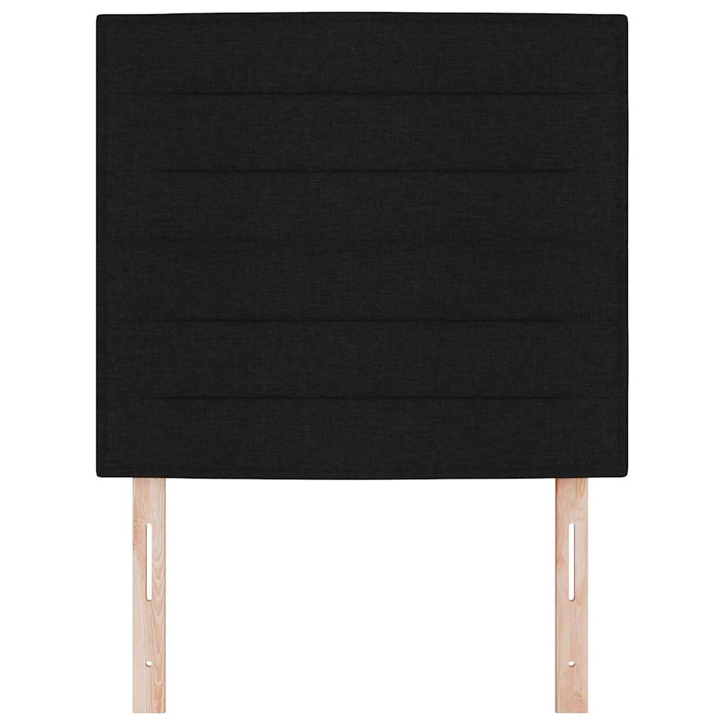 Kopfteil Schwarz 90 cm Stoff