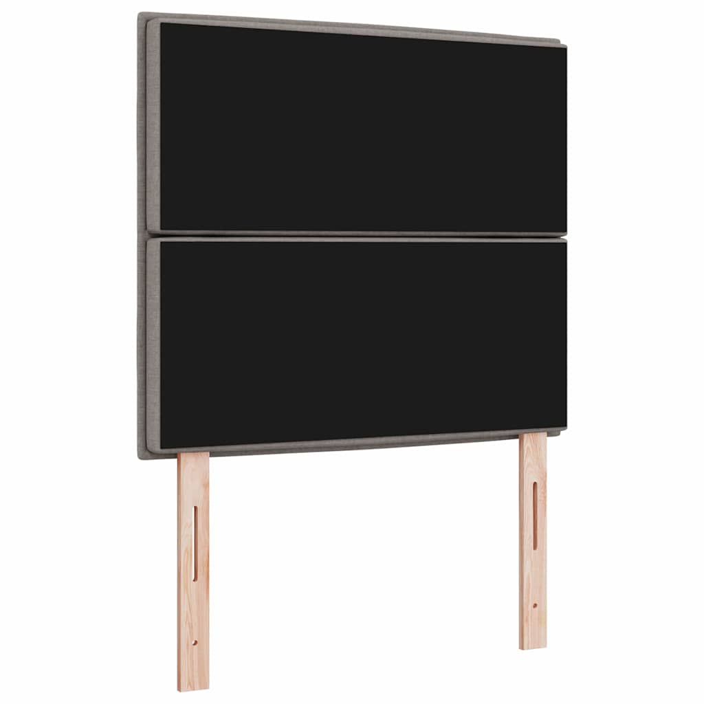 Kopfteil Taupe Stoff
