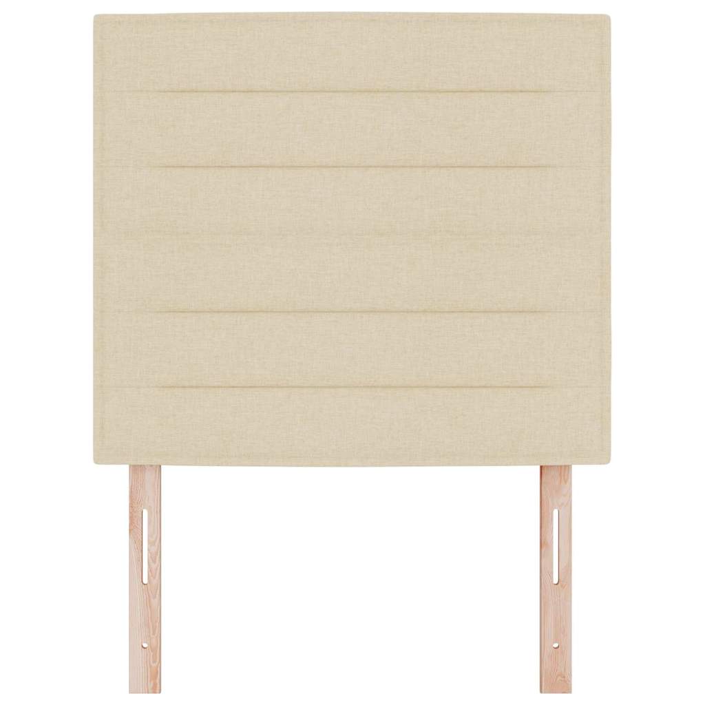 Kopfteil Creme Stoff