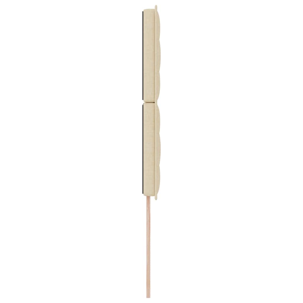 Kopfteil Creme Stoff