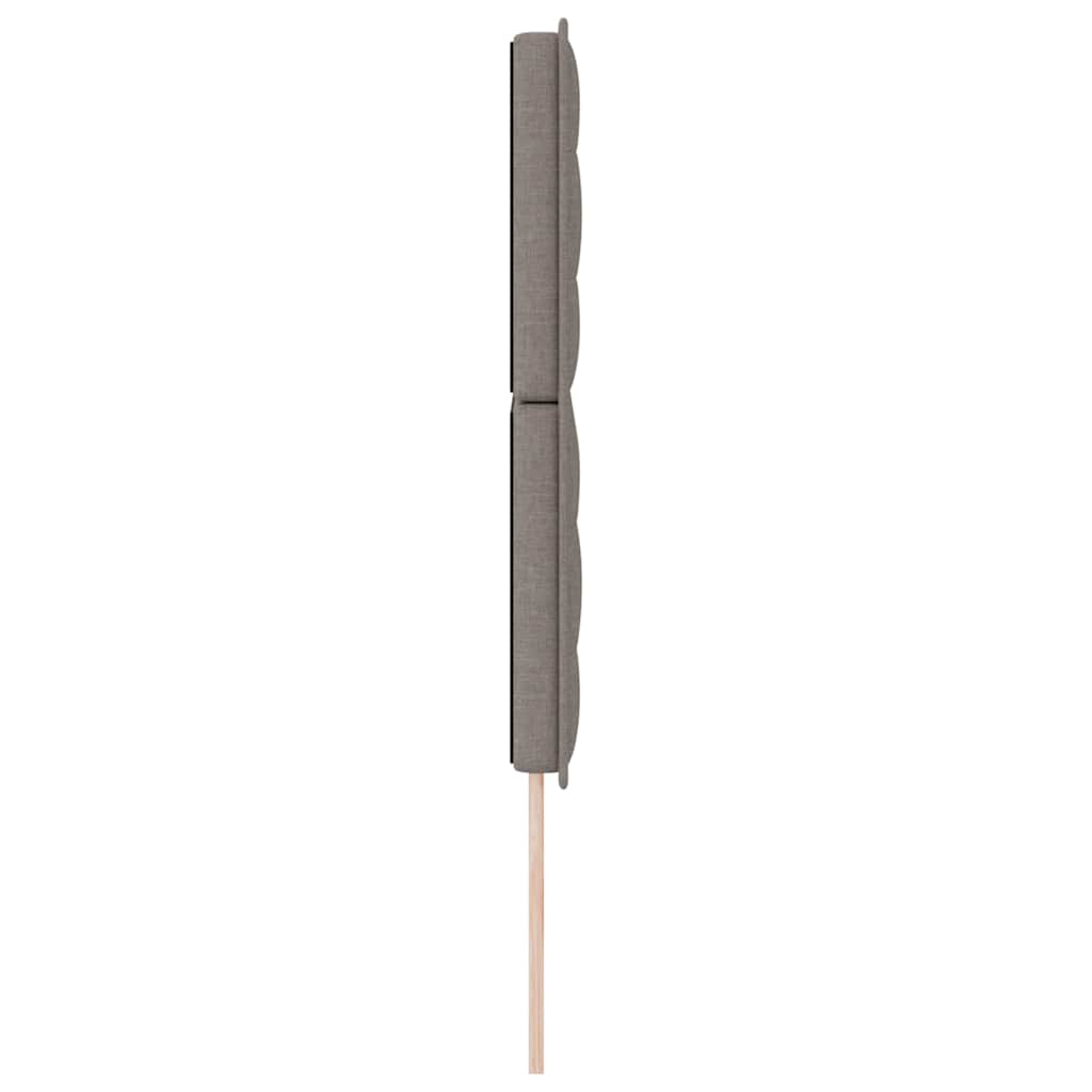Kopfteil Taupe Stoff