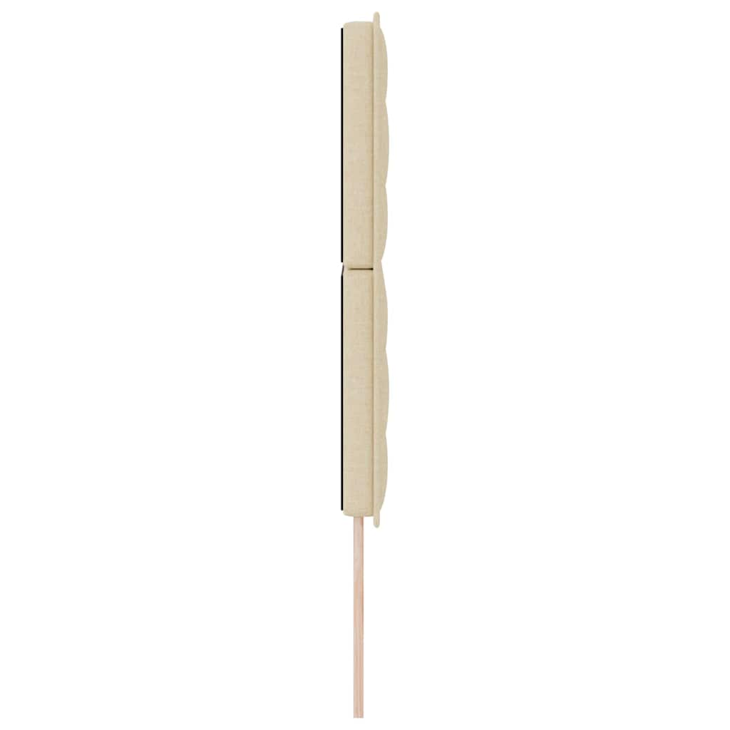 Kopfteil Creme Stoff
