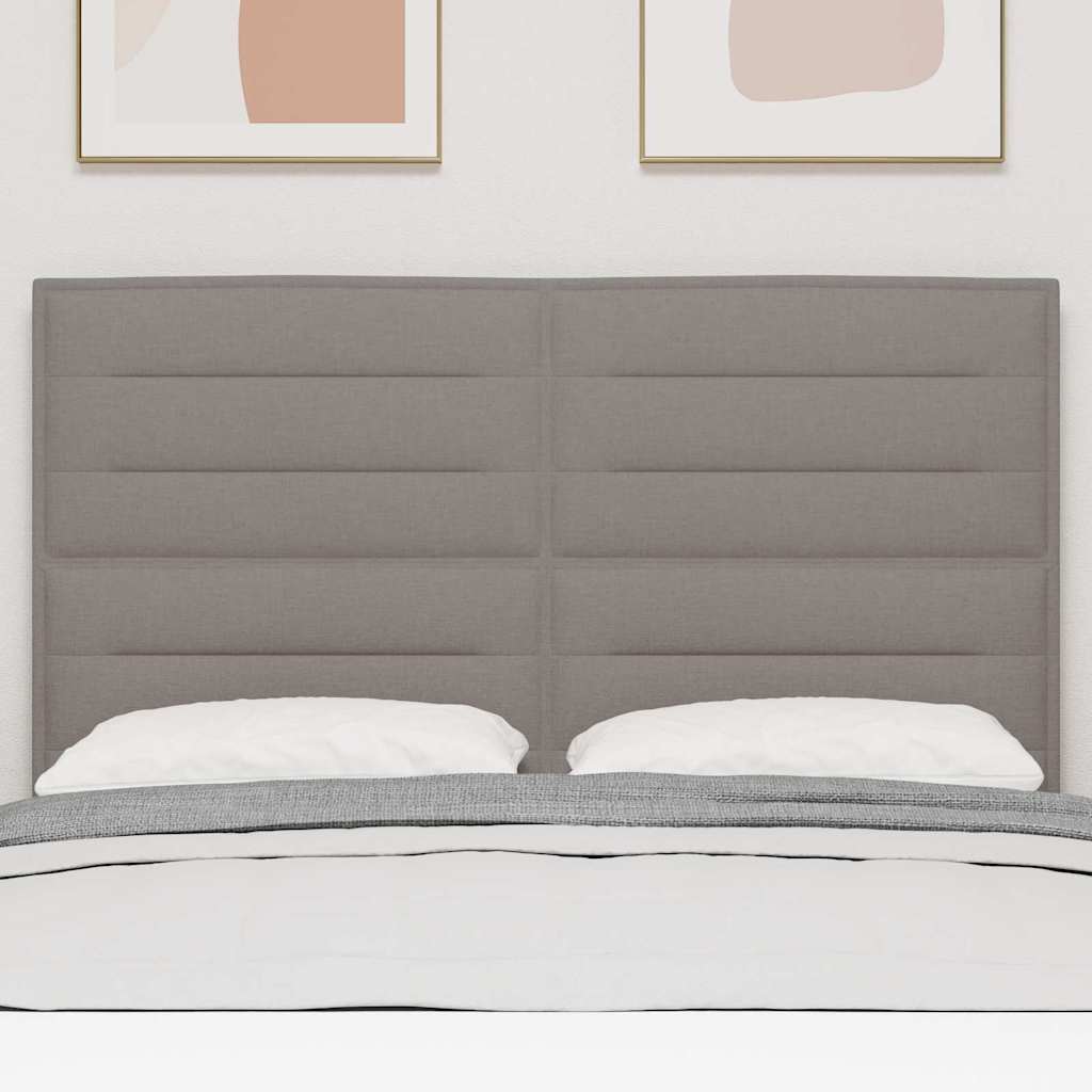 Kopfteil Taupe Stoff