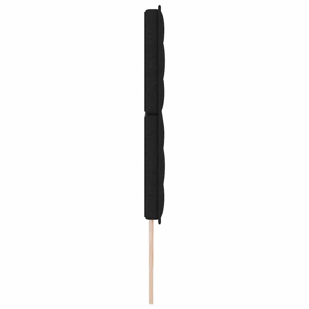 Kopfteil Schwarz Stoff