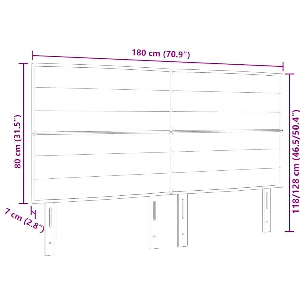 Kopfteil Schwarz Stoff