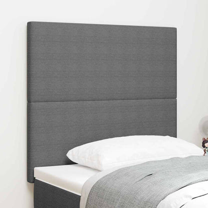 Kopfteil Hellgrau 80 cm Cordstoff
