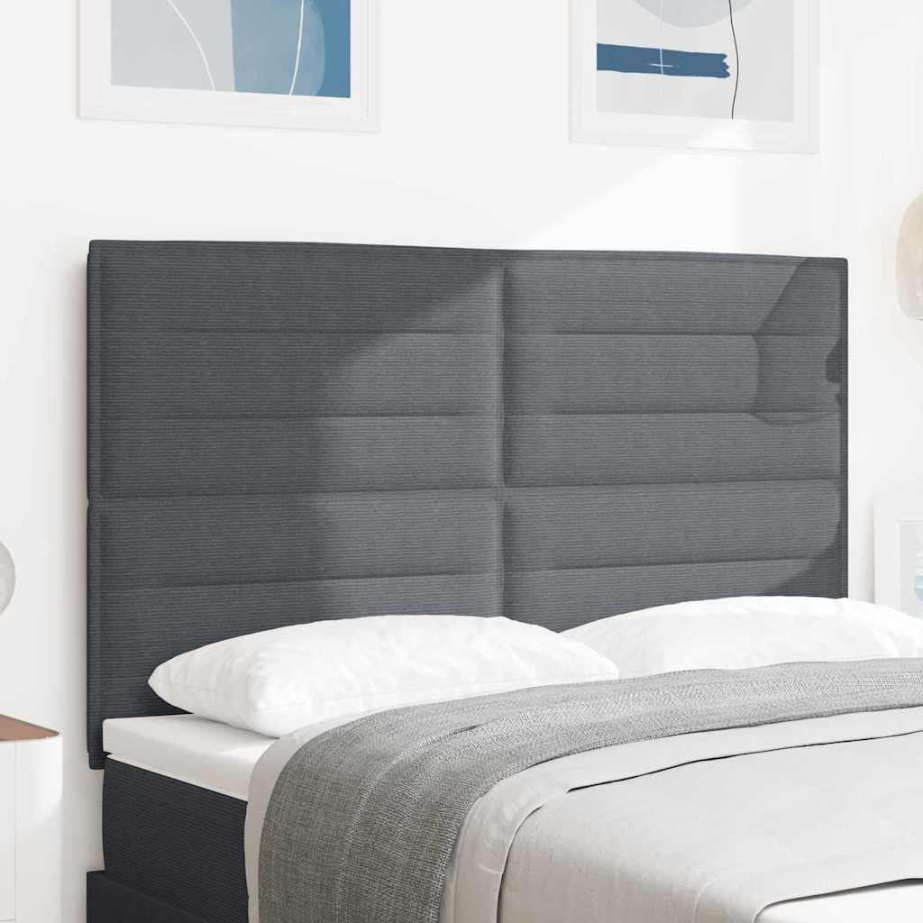 Kopfteil Dunkelgrau 144 cm Cordstoff