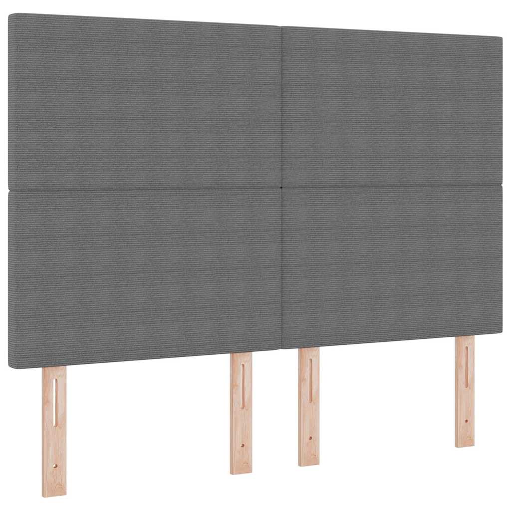 Kopfteil Hellgrau 160 cm Cordstoff