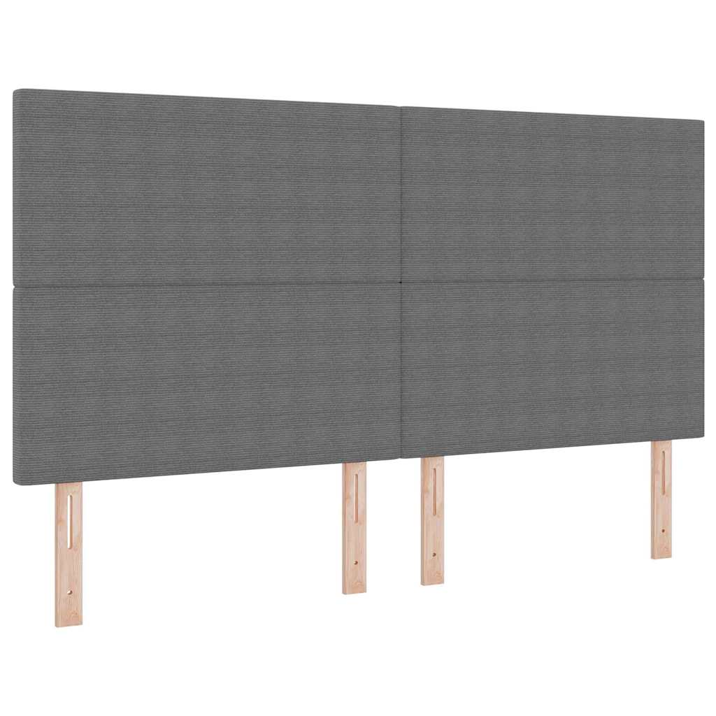 Kopfteil Hellgrau 180 cm Cordstoff