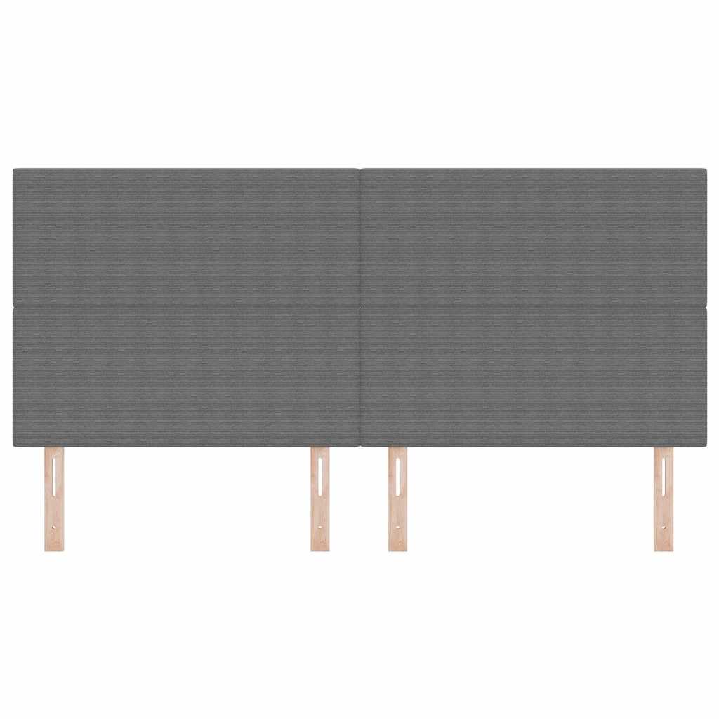 Kopfteil Hellgrau 200 cm Cordstoff