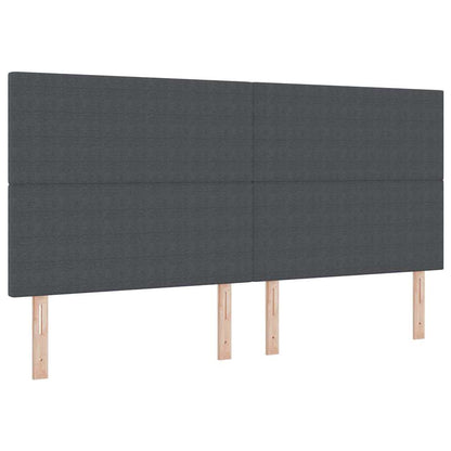 Kopfteil Dunkelgrau 200 cm Cordstoff