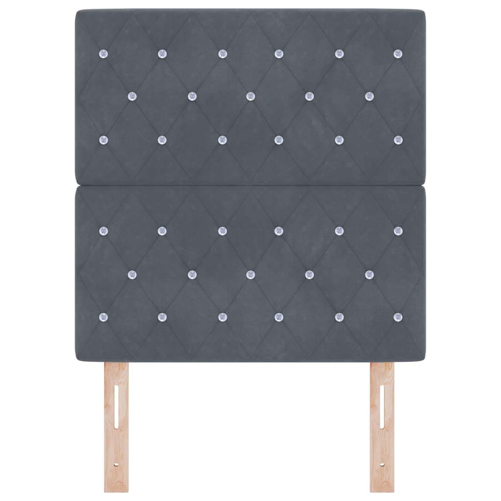 Kopfteil Dunkelgrau 80 cm Samt
