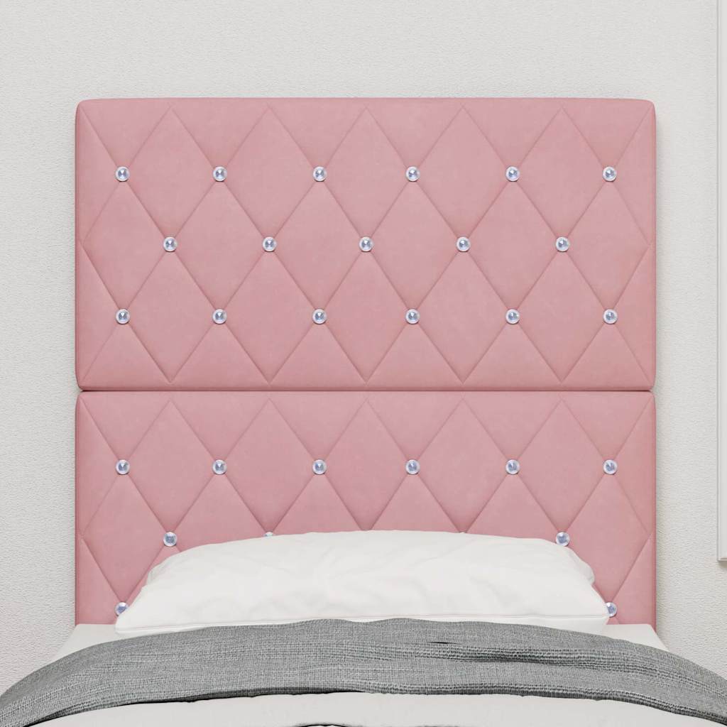 Kopfteil Rosa 80 cm Samt