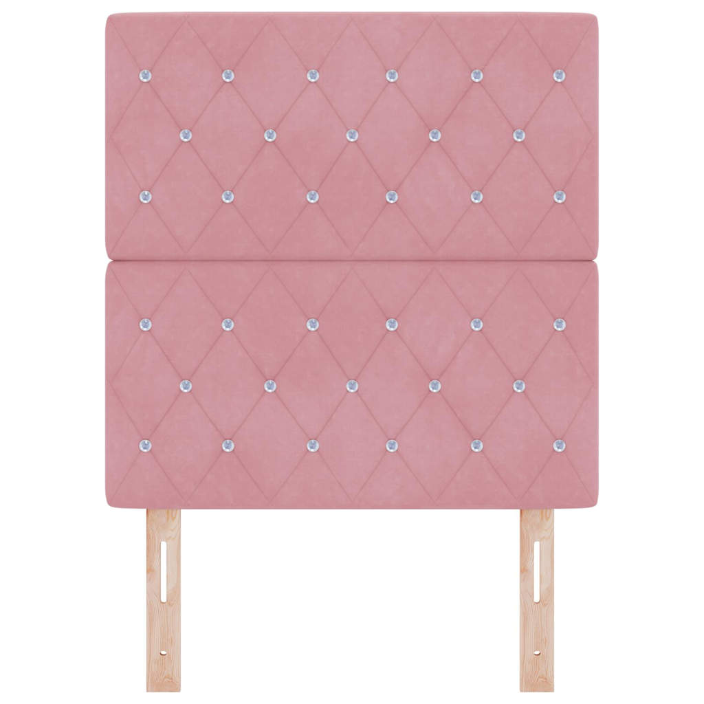 Kopfteil Rosa 80 cm Samt