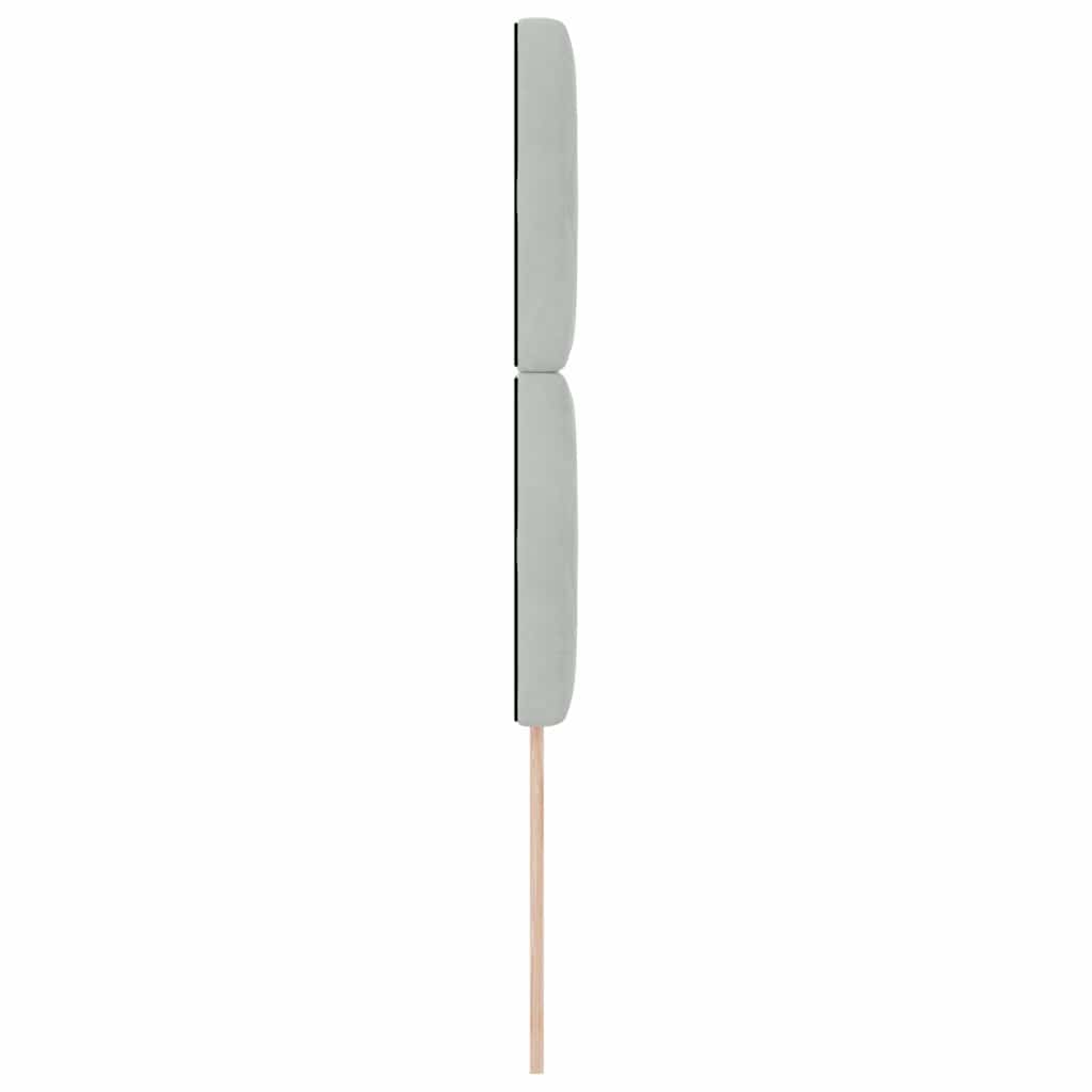 Kopfteil Hellgrau 90 cm Samt
