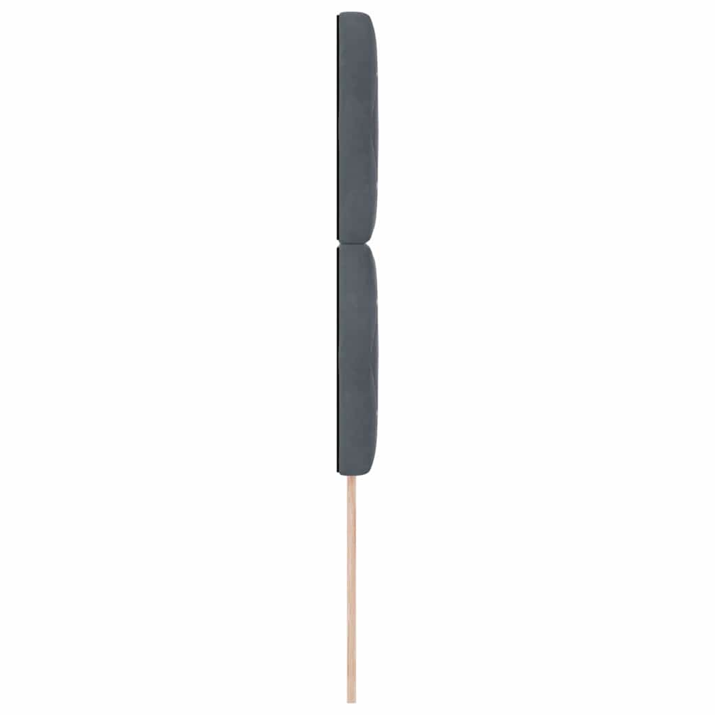 Kopfteil Dunkelgrau 100 cm Samt