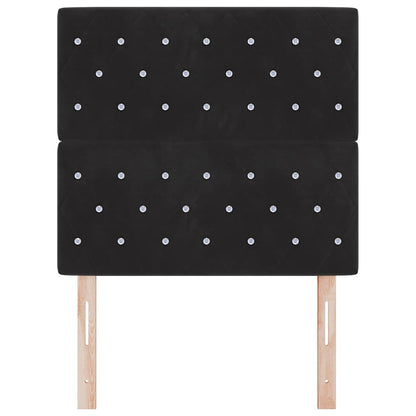 Kopfteil Schwarz 100 cm Samt