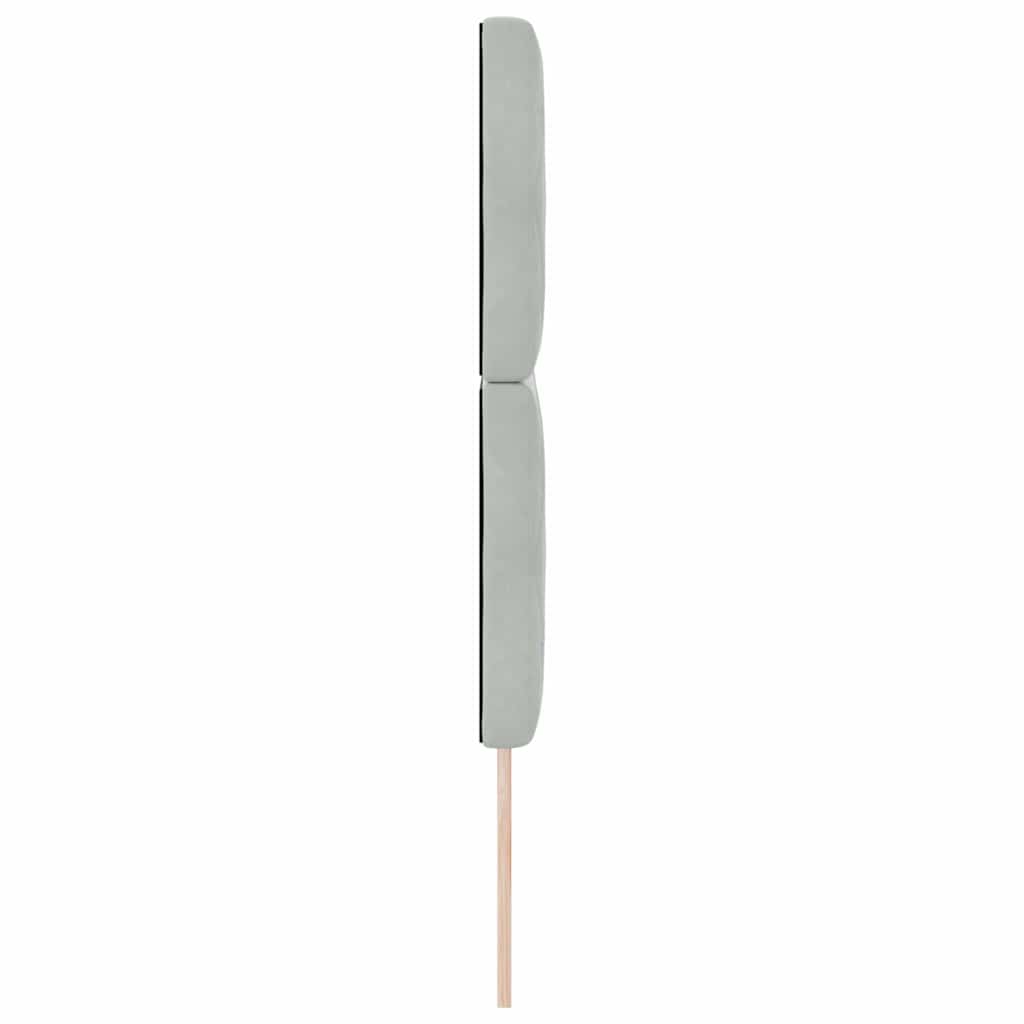 Kopfteil Hellgrau 144 cm Samt