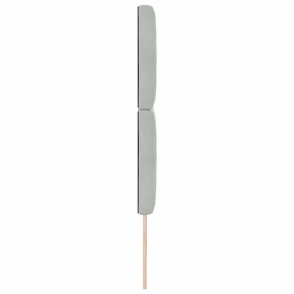 Kopfteil Hellgrau 144 cm Samt