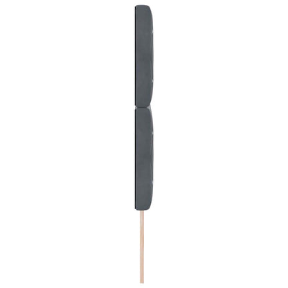Kopfteil Dunkelgrau 144 cm Samt