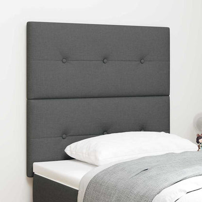 Höhenverstellbares Kopfteil mit Kopfteil Dunkelgrau 80 cm Stoff