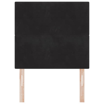 Kopfteil Schwarz 80 cm Samt