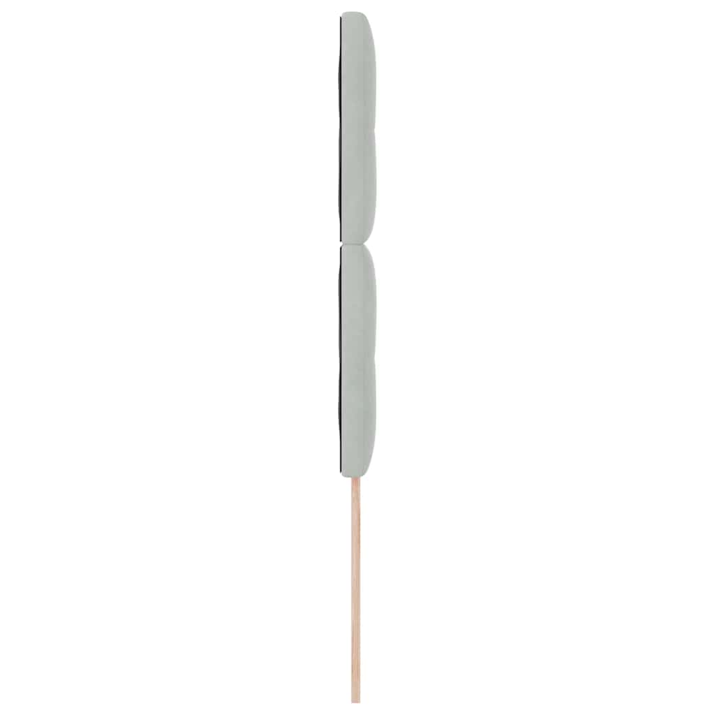 Kopfteil Hellgrau 90 cm Samt