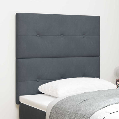 Kopfteil Dunkelgrau 90 cm Samt